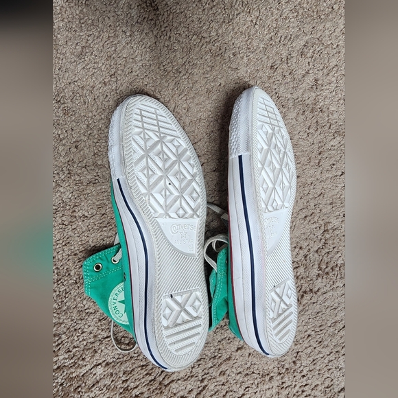 Converse Teal High-Top Sneakers - Picture 2 of 3